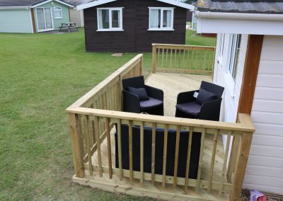 Decking at Chalet 160